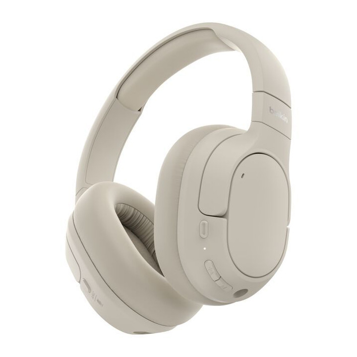 BELKIN SOUNDFORM NOISE CANCELLING HEADPHONES SAND